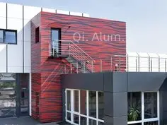 3MM 4MM Alucobond ACP ACM Wall Cladding Gold Mirror Faced Aluminum Composite Panels view 5