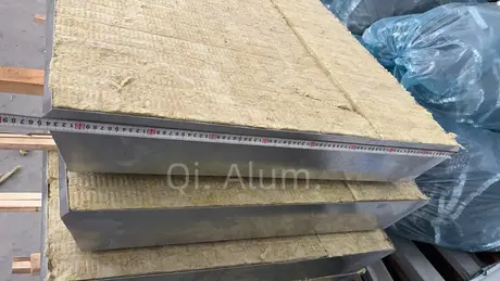 Lightweigh curtain facade wall of GI /aluminum backpan with convenient and quick construction view 4