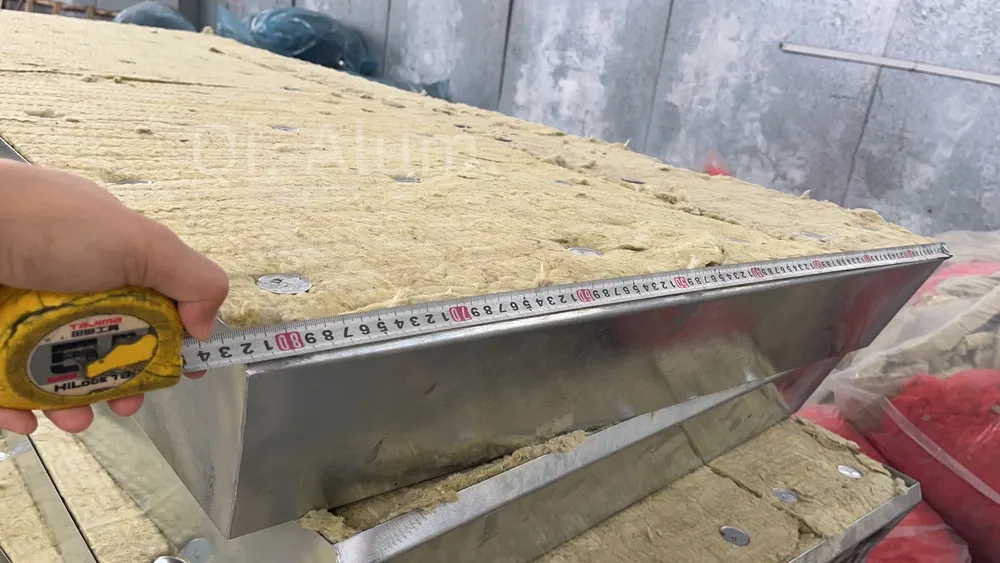 fire rated building material products of GI Backpan with good insulation effect — Foshan Qi Aluminum Decorative Materials Co., Ltd