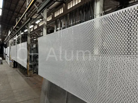 10mm thickness aluminum wall cladding perforated metal sheet single panel metal building facades view 3