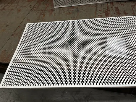10mm thickness aluminum wall cladding perforated metal sheet single panel metal building facades view 4