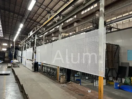 10mm thickness aluminum wall cladding perforated metal sheet single panel metal building facades view 5