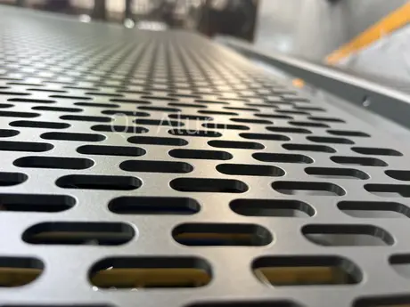 10mm thickness aluminum wall cladding perforated metal sheet single panel metal building facades view 2