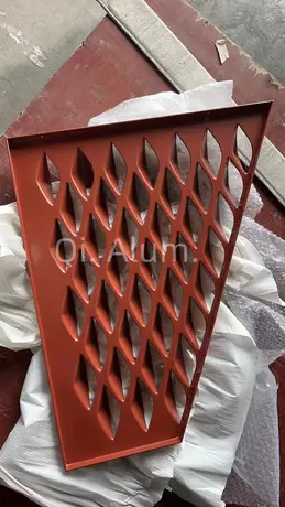 3MM Aluminum fish scale panel beautiful design for curtain wall cladding decoration work view 3