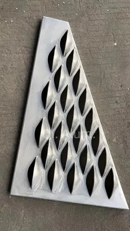 3MM Aluminum fish scale panel beautiful design for curtain wall cladding decoration work