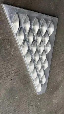 3MM Aluminum fish scale panel beautiful design for curtain wall cladding decoration work view 5