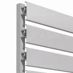 Heat Resistance Aluminium Adjustable Louver Window Metal Louver Door And Window Design view 6