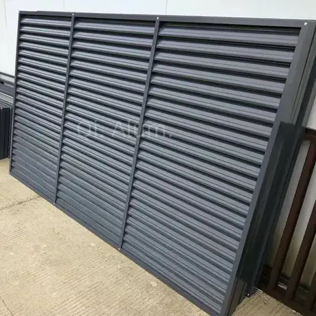 Adjustable custom size fixed aluminium sun louver metal wall louvers for external decoration view 6