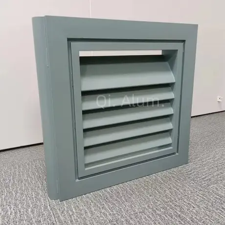 Heat Resistance Aluminium Adjustable Louver Window Metal Louver Door And Window Design