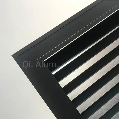 Adjustable custom size fixed aluminium sun louver metal wall louvers for external decoration view 7