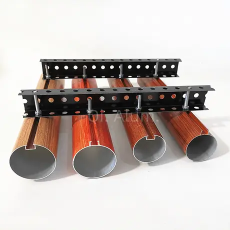 0.9mm thick suspended ceiling round pipe metal false ceiling system Aluminum Pipe with 40MM diameter view 2