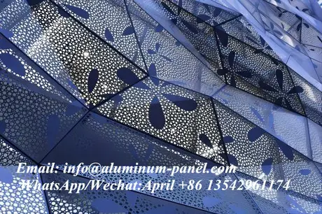 Exterior Metal Solid Aluminum Panel Cladding Design Panels perforation Wall Facade