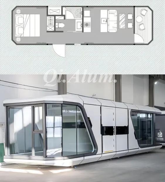 New Innovation Capsule House Hotel Capsule Room Space Capsule &mdash; Foshan Qi Aluminum Decorative Materials Co., Ltd