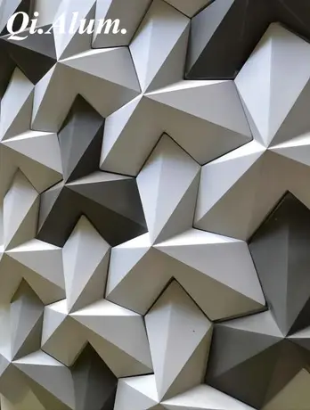3D Wall Cladding Interior Exterior Aluminum Strip Wall Panel