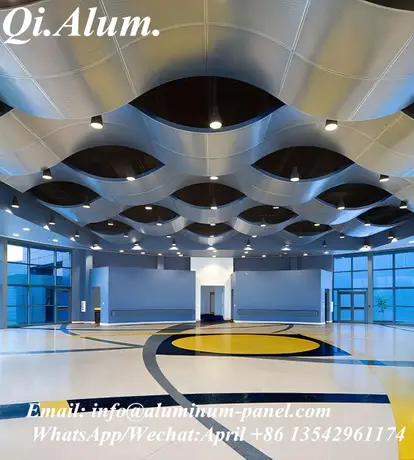 Wavy Design Aluminium metal Ceiling Panels for Interior Decor