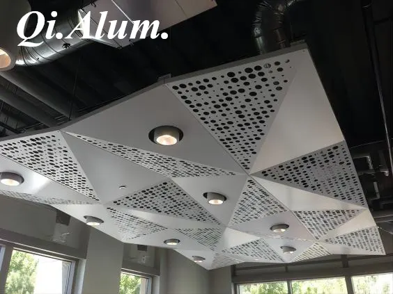 Suspended Ceiling System Aluminum Perforated Ceiling Panel Supplier &mdash; Foshan Qi Aluminum Decorative Materials Co., Ltd