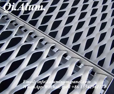 Exterior Expanded metal mesh cladding aluminum expanded metal cladding