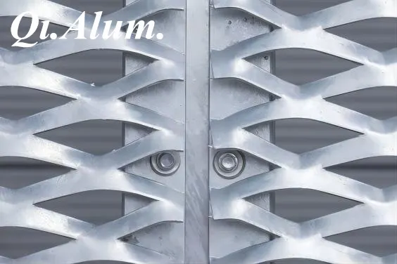Aluminum Metal Mesh Expanded Metal Mesh Exterior Wall Cladding Metal Panel &mdash; Foshan Qi Aluminum Decorative Materials Co., Ltd
