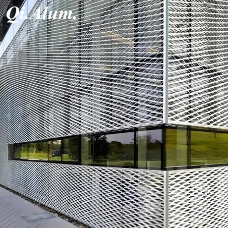 Popular Easy to Install Expanded Metal Mesh Cladding Panels for Exterior Wall