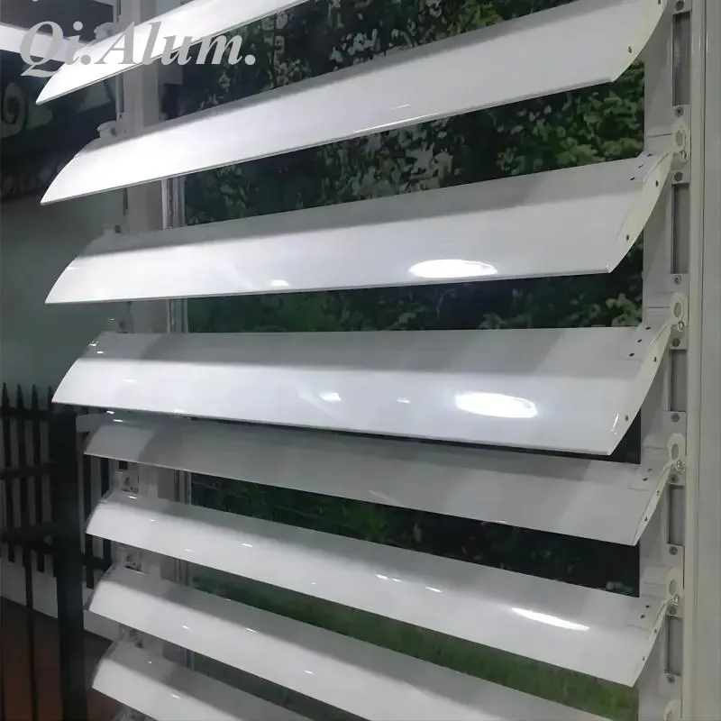 Aluminum Sun Shutters Metal Wall Louvers Kits For Sunshade — Foshan Qi Aluminum Decorative Materials Co., Ltd