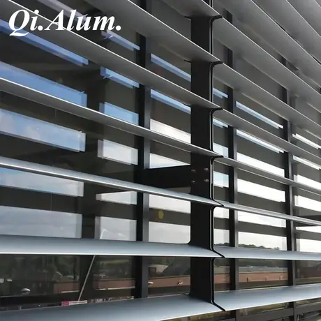 Architectural Exterior Aluminum Sunscreen Wall Decoration Louver Facades