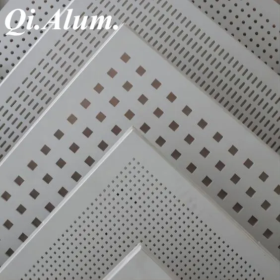 Modern design ceiling decorative ceiling suspended aluminum baffle ceiling tiles — Foshan Qi Aluminum Decorative Materials Co., Ltd
