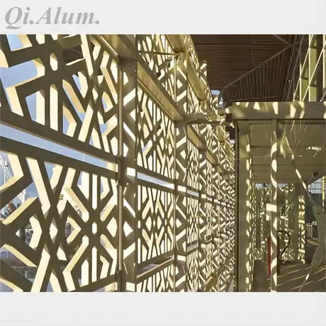 Exterior Curtain Wall for Building Aluminum Laser Cutting Facade panel