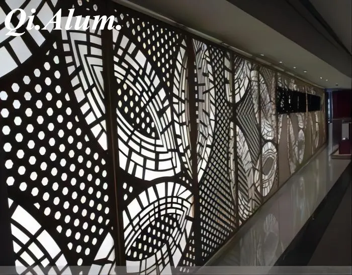 Aluminum Laser Cut Metal Panel For Balconies For partition on Balcony — Foshan Qi Aluminum Decorative Materials Co., Ltd