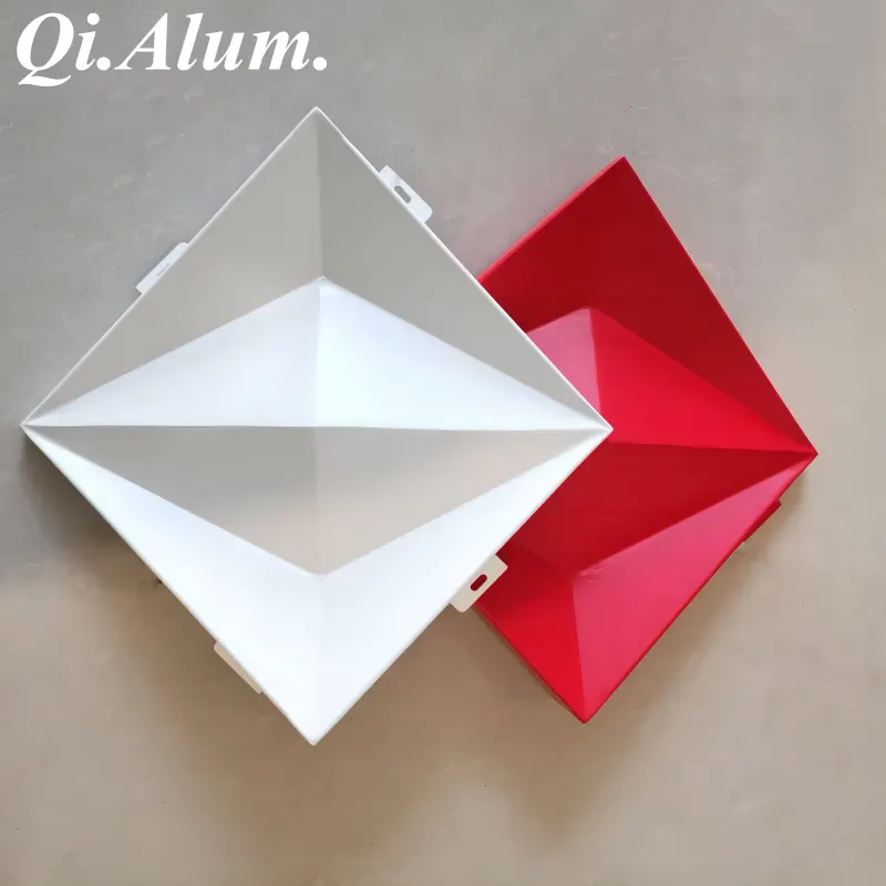 Novel Design Metal Texture 3D Aluminum Panel Building Materials — Foshan Qi Aluminum Decorative Materials Co., Ltd