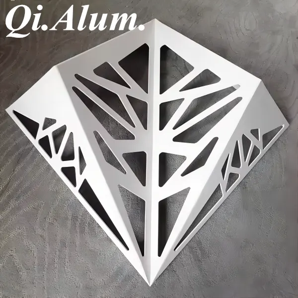 Building Exterior Wall 3D Laser Cutting Aluminum Plate — Foshan Qi Aluminum Decorative Materials Co., Ltd