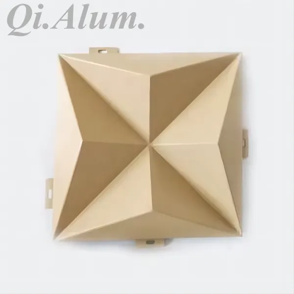 Outdoor Facade Panel 3d Aluminium Facade Panel For Building — Foshan Qi Aluminum Decorative Materials Co., Ltd