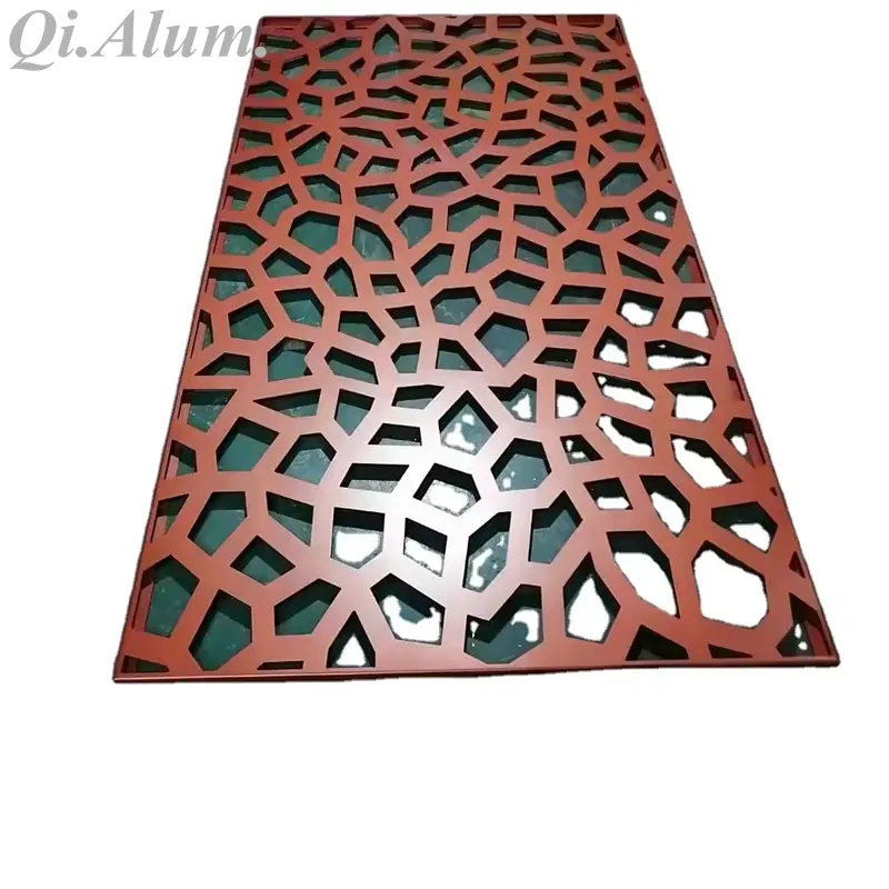 Outdoor Decorative Laser Cut Metal Panel Aluminum Garden Screen — Foshan Qi Aluminum Decorative Materials Co., Ltd