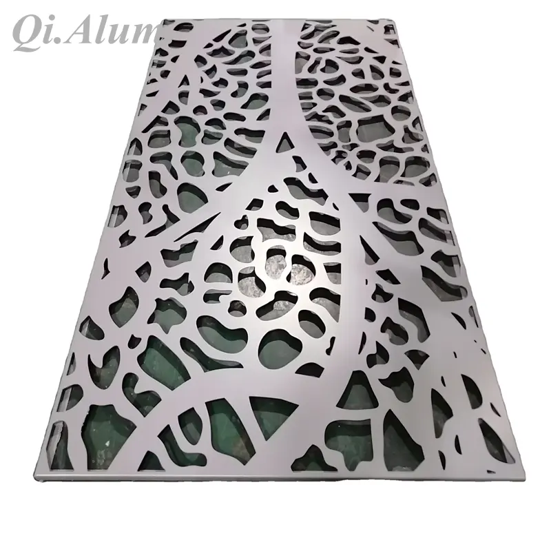 Decorative Laser Cut Metal Panel Courtyard Garden Screens — Foshan Qi Aluminum Decorative Materials Co., Ltd