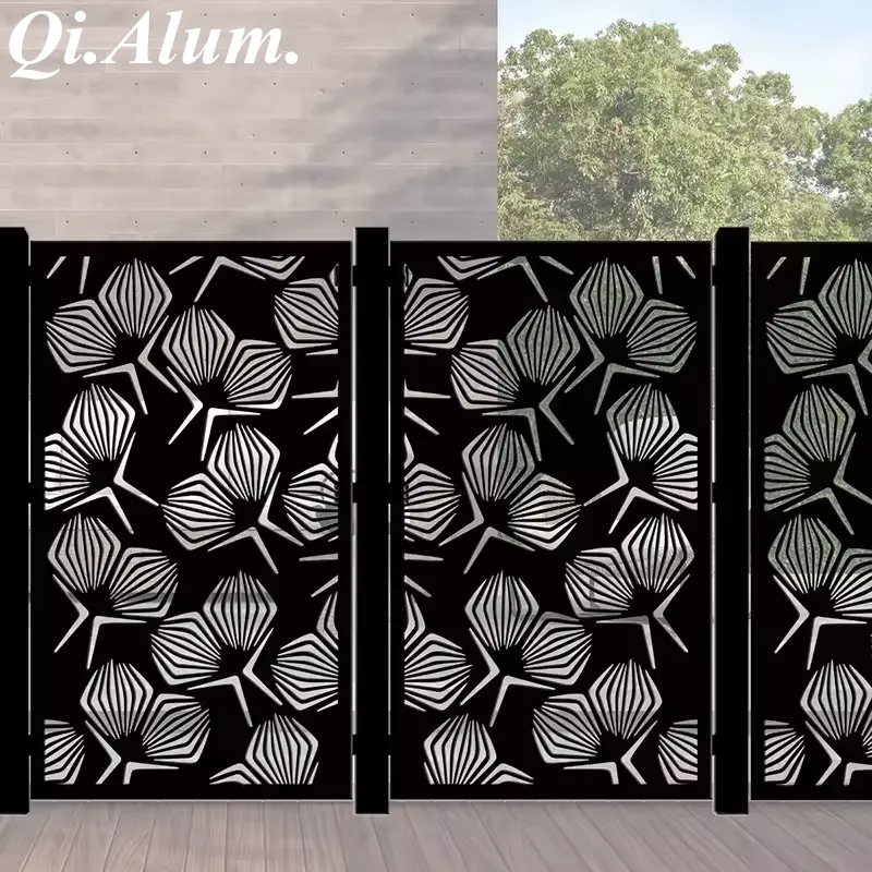 Decorative Metal Panels Laser Cut Screen Garden Wall Panel — Foshan Qi Aluminum Decorative Materials Co., Ltd
