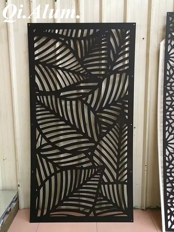 Decorative Screen Panels Metal Privacy Screen Laser Cut Panels — Foshan Qi Aluminum Decorative Materials Co., Ltd