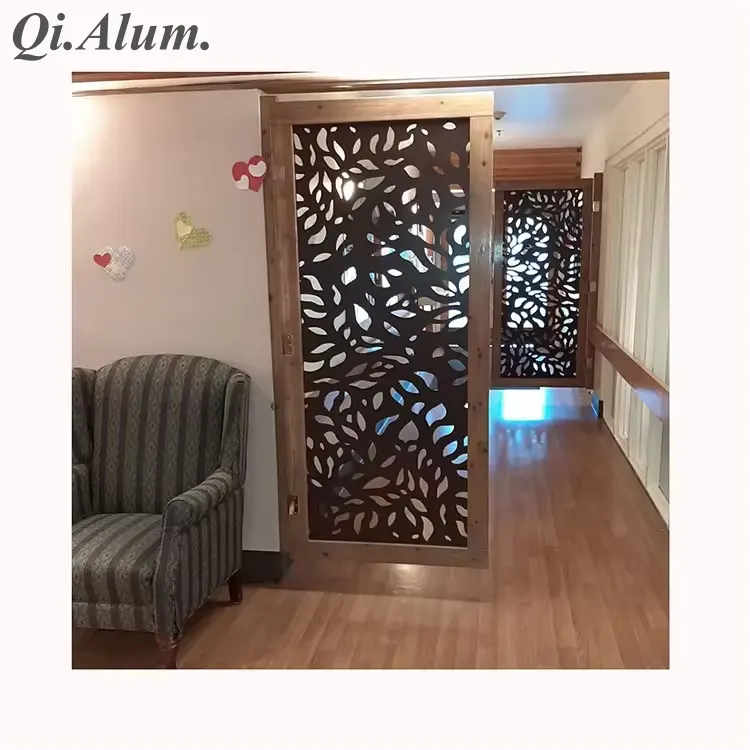 Aluminum Decorative Laser Cut Board Perforated Panel Room Partition Panel — Foshan Qi Aluminum Decorative Materials Co., Ltd