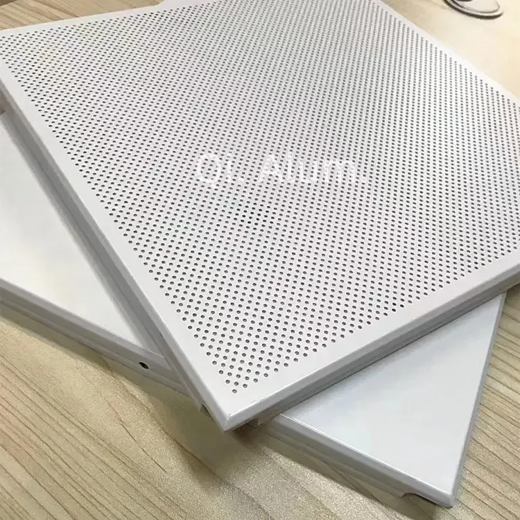 Decoration for Metal aluminum perforated mesh panels texture screen wall ceiling — Foshan Qi Aluminum Decorative Materials Co., Ltd