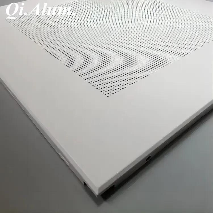 Suspended Aluminum Ceiling New Types Of False Ceiling panels — Foshan Qi Aluminum Decorative Materials Co., Ltd