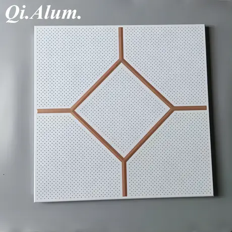 Interior decorative Plafond Modern False Suspended Aluminum Perforated Metal Ceiling Tiles
