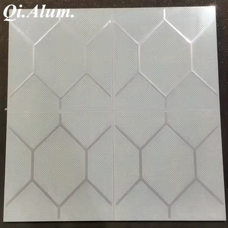 Sound Absorbing Aluminum Suspended Ceiling Tiles Decorative Aluminum Ceiling