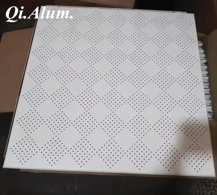 Latest Building Materials Ceiling Types Of Aluminum False Ceiling — Foshan Qi Aluminum Decorative Materials Co., Ltd