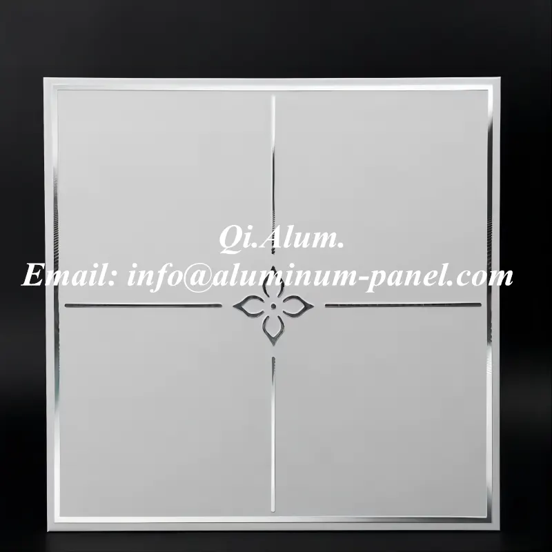 Aluminum Baffle Wood Finish Ceilings System Metal Decorative Suspended Ceiling — Foshan Qi Aluminum Decorative Materials Co., Ltd