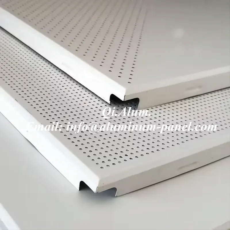 Aluminum Metal Exterior Outdoor Shaped Decorated Suspended False Ceiling — Foshan Qi Aluminum Decorative Materials Co., Ltd