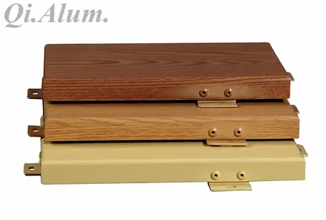 Professional Manufacturer Building Facade Wood Grain Aluminum Veneer