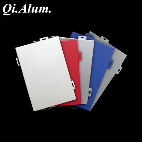 Exterior facade metal Solid aluminium panel for facade cladding