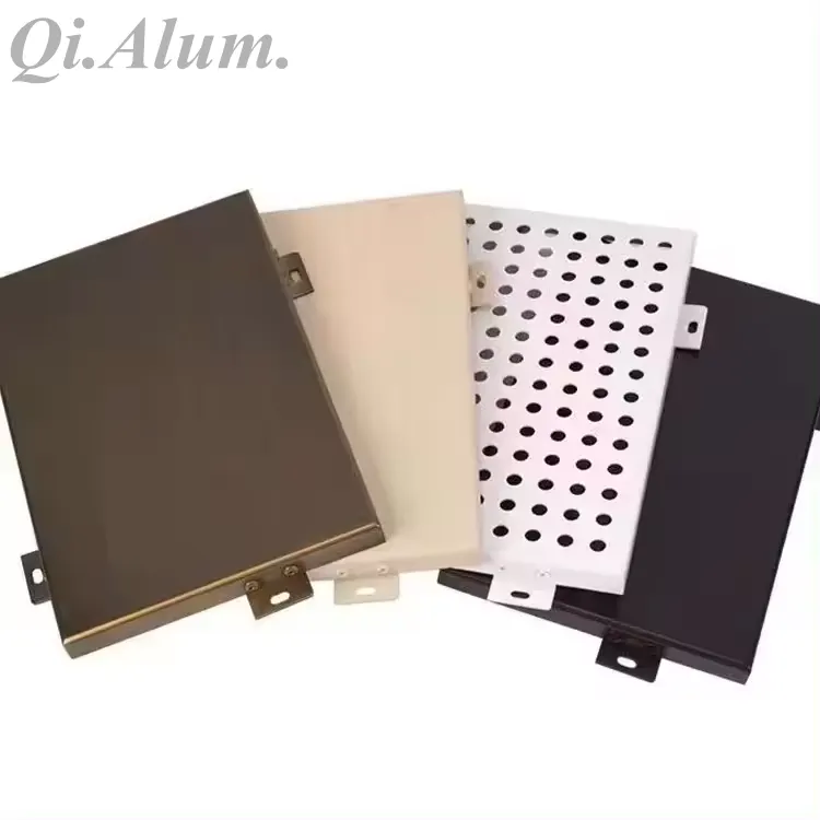 Exterior Metal Solid Aluminum Panel Cladding Design Panels perforation Wall FacadeAluminum Single Panel (Aluminum Cladding Panel) for Modern Building Facades Meta Title: Aluminum Single Panel Manufacturer | Aluminum Cladding Facade Panels Supplier Meta Description: High-quality aluminum single panels for modern building facades. Durable, lightweight, customizable aluminum cladding panels for commercial and architectural projects worldwide. Focus Keywords: aluminum single panel, aluminum cladding panel, aluminum facade panel, perforated aluminum panel, custom aluminum wall panel Introduction Aluminum single panels, also known as aluminum cladding panels or aluminum facade panels, are widely used in modern architecture for exterior and interior wall decoration. With excellent durability, lightweight properties, and flexible design options, aluminum panels have become one of the most popular materials for commercial buildings, residential projects, airports, shopping malls, and public infrastructure. As a professional manufacturer of architectural aluminum materials, we provide customized solutions for global construction projects with high precision CNC processing and advanced surface finishing technology. What is an Aluminum Single Panel? An aluminum single panel is a flat or shaped panel made from high-grade aluminum alloy sheet. It is processed through cutting, bending, welding, punching, and surface coating to achieve different architectural designs. Compared with traditional building materials, aluminum panels offer better corrosion resistance, longer lifespan, and more creative freedom for architects and designers. Key Features of Aluminum Cladding Panels 1. Lightweight and Strong Aluminum panels are significantly lighter than steel or stone materials, reducing structural load while maintaining high strength. 2. Weather Resistant With PVDF or powder coating, aluminum facade panels can withstand UV exposure, rain, humidity, and extreme temperatures. 3. Customizable Design We support CNC cutting, perforation, carving, and 3D shaping to meet different architectural styles. 4. Easy Installation Modular design allows fast installation, reducing labor cost and construction time. 5. Long Service Life High-quality aluminum panels can last more than 20 years with minimal maintenance. Common Applications Building exterior curtain wall systems Shopping malls and commercial buildings Airport and metro stations Hotel and office building facades Interior wall decoration Sunshade and ceiling systems Surface Finishes Available We offer multiple surface treatment options: PVDF coating (for outdoor durability) Powder coating (cost-effective and colorful) Wood grain finish Stone texture finish Anodized aluminum finish These finishes allow architects to achieve both modern and natural aesthetic effects. Why Choose Custom Aluminum Panels? Every architectural project is unique. Custom aluminum panels allow: Flexible size and thickness (1.5mm – 5.0mm or more) Unique perforation patterns Complex geometric shapes Brand logo integration 3D curved façade systems This makes aluminum cladding panels ideal for high-end architectural design projects. Manufacturing Process Material selection (high-quality aluminum alloy sheets) CNC cutting and shaping Punching / engraving / bending Welding and assembly (if required) Surface treatment and coating Quality inspection and packaging Each step is strictly controlled to ensure precision and consistency. Packaging and Delivery We use protective packaging such as foam, film wrapping, and wooden crates to ensure safe transportation for international shipping. Our products are exported to the USA, Canada, Australia, Middle East, and Southeast Asia. Conclusion Aluminum single panels are an ideal solution for modern architectural façade systems, offering durability, design flexibility, and aesthetic appeal. Whether for large commercial buildings or custom architectural projects, aluminum cladding panels provide a long-lasting and visually striking solution. If you are looking for a reliable aluminum panel supplier, we provide full customization support from design to production. — Foshan Qi Aluminum Decorative Materials Co., Ltd