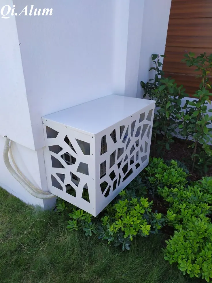 Corrosion Resistant Aluminum Air Conditioner Covers — Foshan Qi Aluminum Decorative Materials Co., Ltd