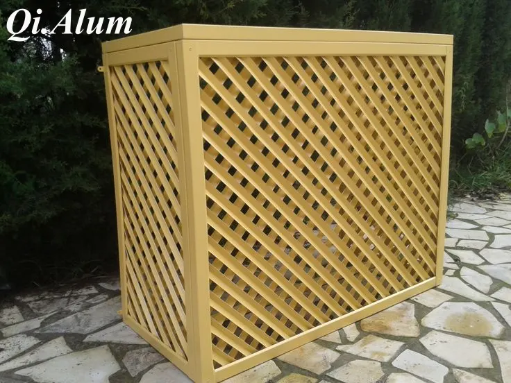 Custom Ventilated Aluminum Covers for AC Units — Foshan Qi Aluminum Decorative Materials Co., Ltd