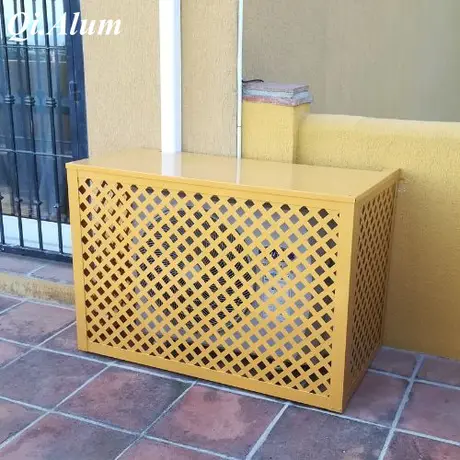 Sustainable Architectural Air Conditioner Solutions in Perforated Aluminum