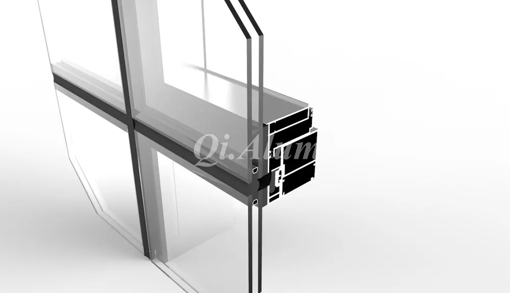 Invisible Frame Glass Curtain Wall — Foshan Qi Aluminum Decorative Materials Co., Ltd